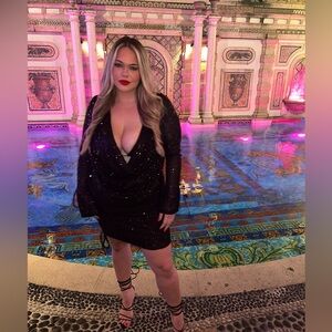 Two piece sequin dress